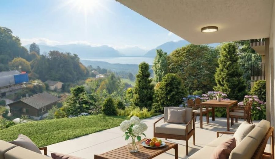 Nouvelle promotion de quatre villas à Jongny avec vue sur le lac Léman